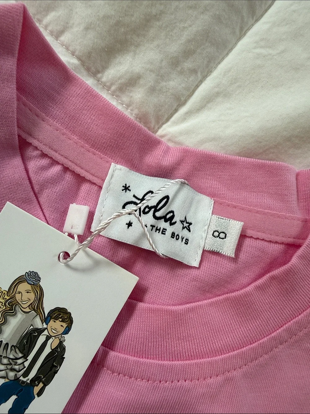NWT- LOLA + THE BOYS- Pink Heart Set- 8yr